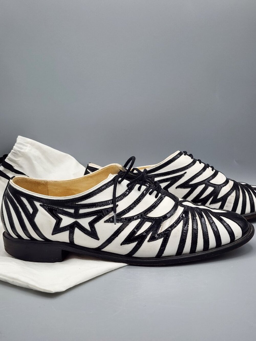 ROBERT CLERGERIE "The Jade" Graphic Star Oxfords 39 US 8.5 - Picture 6 of 16